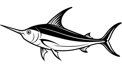 Obraz premium Marlin Fish Vector Art, Icons, and Graphics vector art design
