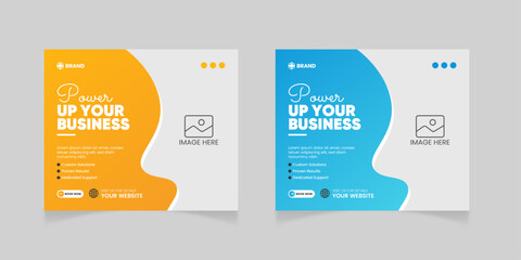 Medium rectangle vertical web banner and google Ads template design