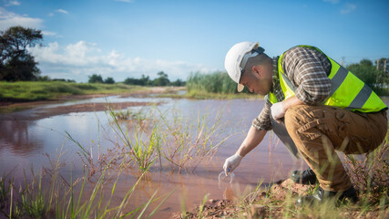 Environmental engineers examine natural bodies of water for organisms in their ecosystems
