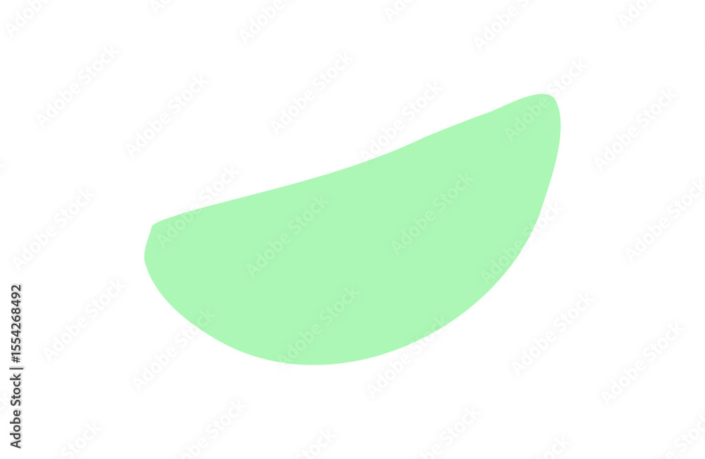 Poster abstract mint green blob design element vector