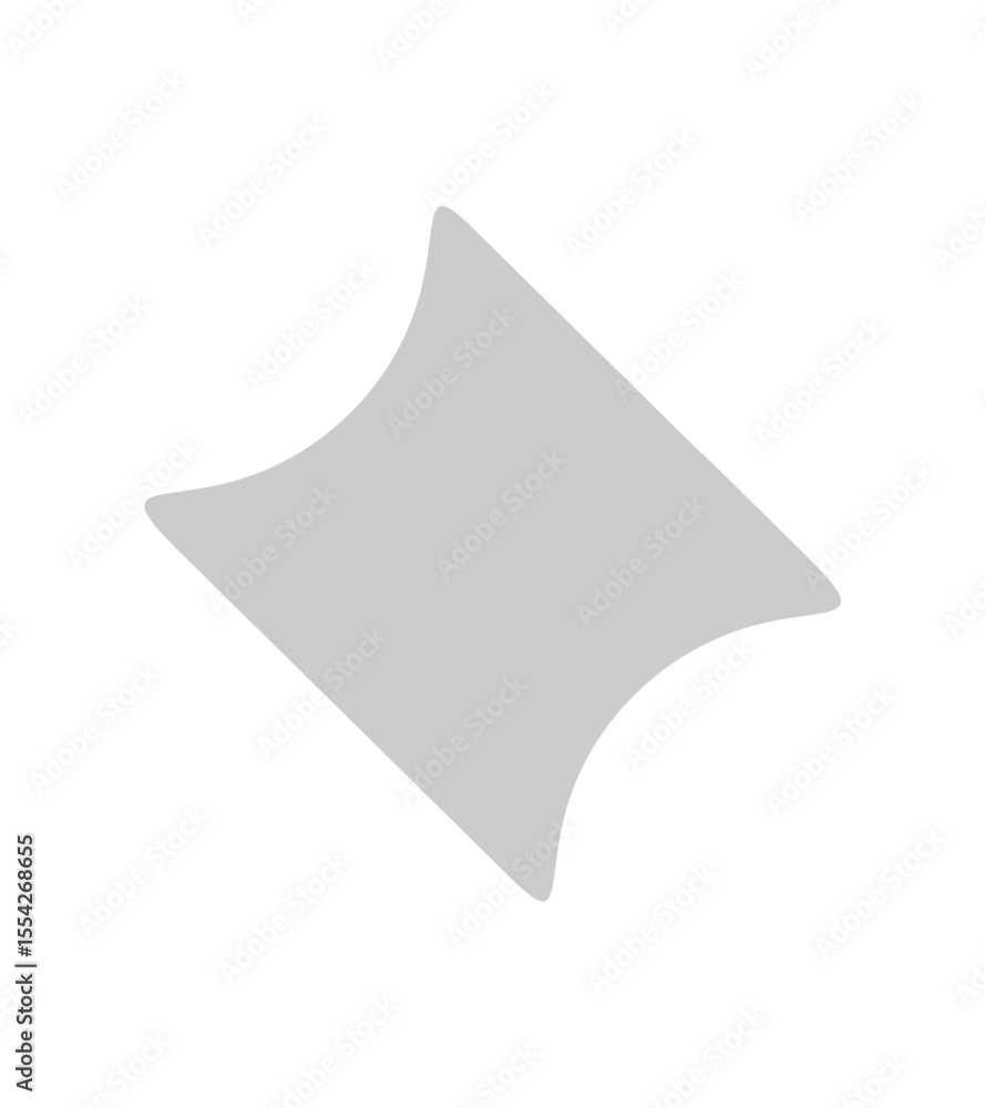 Poster gray blob design element isolated vector