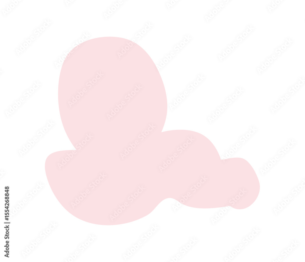 Poster pink blob shape abstract vector element isolated
