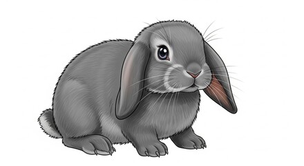 easter bunny with easter eggs