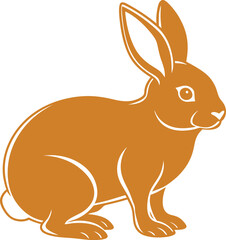 vector illustration of a rabbit