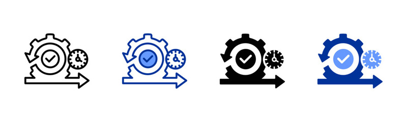 Iteration icon sheet multiple style collection
