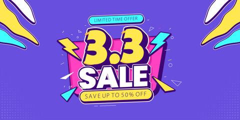 Super sale promo banner with discount offer. Flash sale banner background. Flash sale special offer banner for social media post or website banner