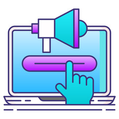 Call to Action Icon – Button and Conversion Symbol for UI/UX, Marketing, Web Design, and User Engagement Projects

