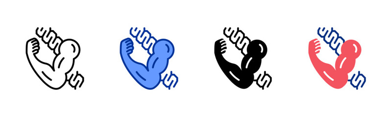 Protein icon sheet multiple style collection