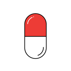 red and white pills