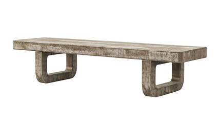Modern Concrete Bench Design for Urban Outdoor Spaces, Ideal for Parks, Gardens, and Public Areas