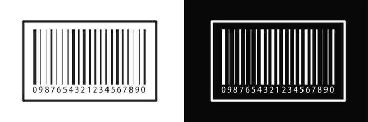 Bar code vector cartoon icon. Vector illustration barcode on white background. Isolated cartoon illustration in eps 10.	