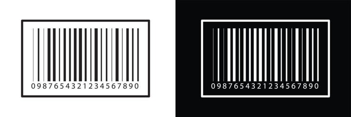 Bar code vector cartoon icon. Vector illustration barcode on white background. Isolated cartoon illustration in eps 10.	