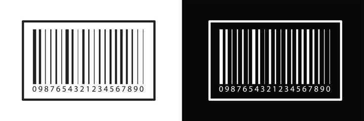 Bar code vector cartoon icon. Vector illustration barcode on white background. Isolated cartoon illustration in eps 10.	