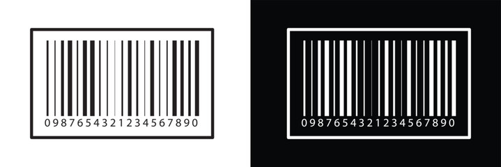 Bar code vector cartoon icon. Vector illustration barcode on white background. Isolated cartoon illustration in eps 10.	