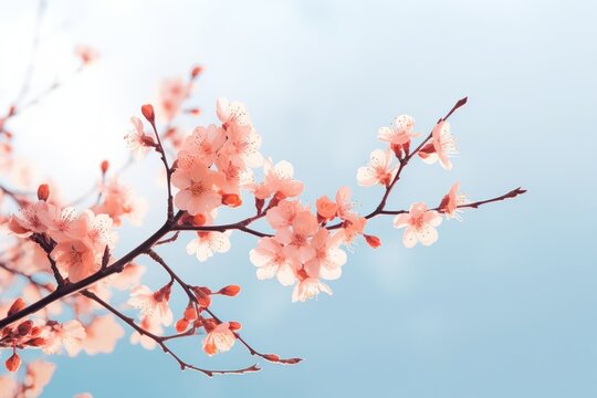 Cherry blossoms outdoors branch flower.