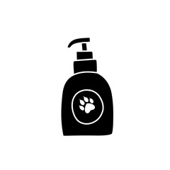 dog spray bottle silhouette icon