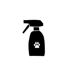 dog spray bottle silhouette icon