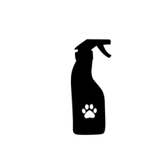dog spray bottle silhouette icon