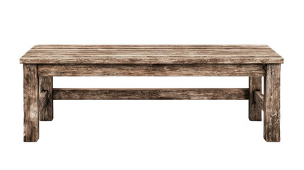 Rustic Wooden Table with Weathered Finish for Home Decor and Interior Design Applications