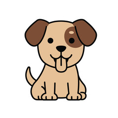 Cute dog vector 