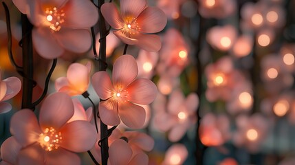 decorative flowers as welcome 
beautiful designs 
led room decoration ideas