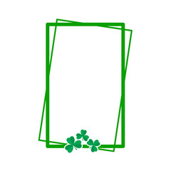 St. Patrick's Day Shamrock Frame