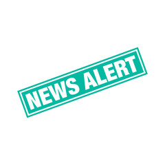 News Alert Rubber Stamp Vector Template