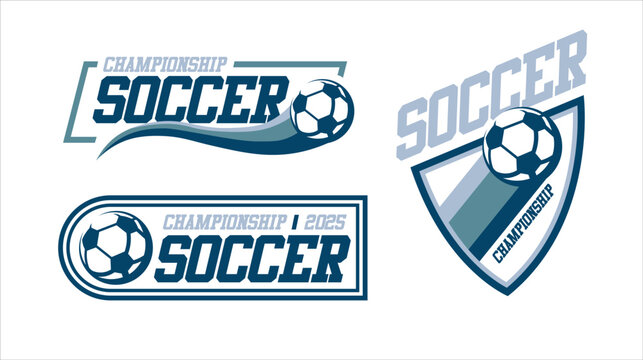 football logo, badge design template