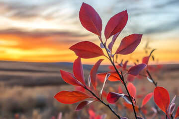 a close up of a plant with red leaves