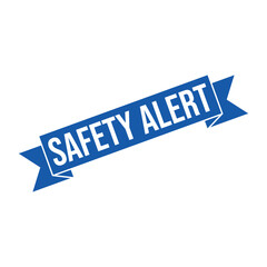 Safety Alert Rubber Stamp Vector Template