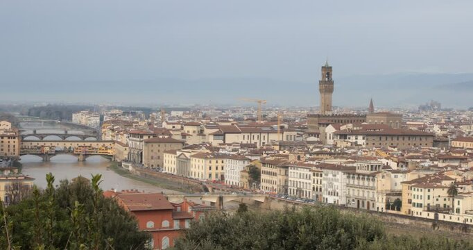 view of florence from ponte vecchio