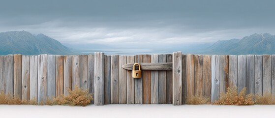 A Charming Wooden Fence with a Beautiful Bird House Perfect for Your Garden Paradise