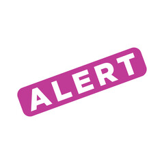 Alert Rubber Stamp Vector Template
