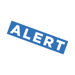 Alert Rubber Stamp Vector Template