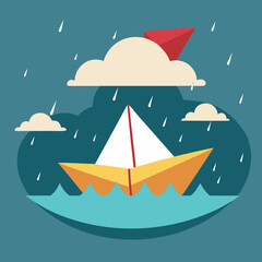 Fototapeta premium sailing boat on the sea