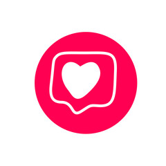 Like Heart social media