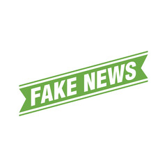 Fake News Rubber Stamp Vector Template