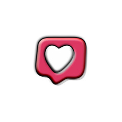 Like Heart social media