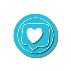 Like Heart social media