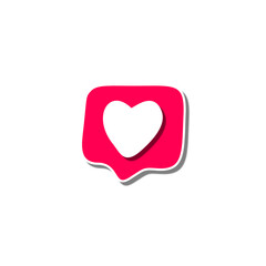 Like Heart social media