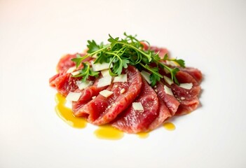 Wagyu beef carpaccio with truffle oil and Parmesan