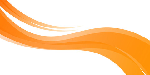 Vector orange line background curve element with white space for text and message design, overlapping layers, eps 10