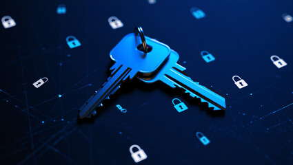Digital security keys network access cyber protection