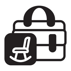 pension glyph icon
