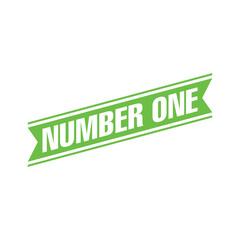 Number 1 Letter Rubber Stamp Vector Template