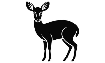silhouette of a deer