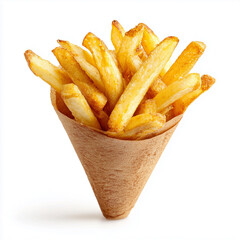 French fries in a paper cone