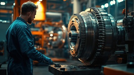 Mechanic repairs and maintains technical equipment used in large-scale production facilities