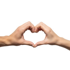 Two hands forming a heart shape