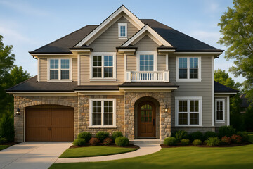 Beautiful home exterior design architecture real estate usa